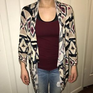 Juniors XL tribal pattern cardigan